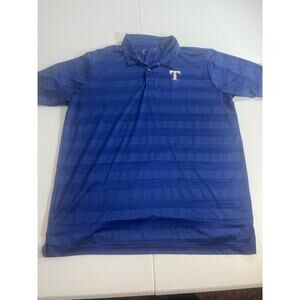 Antigua Texas Ranger Polo Shirt Size XL Blue Short Sleeve 04